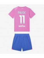 AC Milan Christian Pulisic #11 Alternativní dres pro děti 2023-24 Krátký Rukáv (+ trenýrky)
